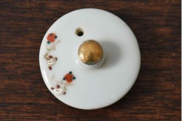 アンティーク雑貨　古民具・骨董　磁器製　梅の絵柄が素敵な銚子(急須)