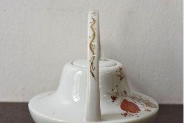 アンティーク雑貨　古民具・骨董　磁器製　梅の絵柄が素敵な銚子(急須)