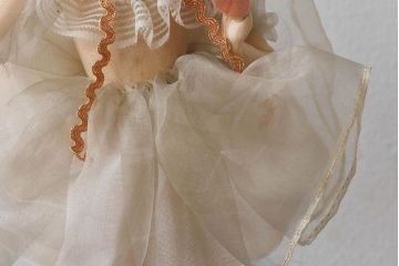 アンティーク雑貨　昭和レトロ　台座付き!ポーズ人形(文化人形、フランス人形)