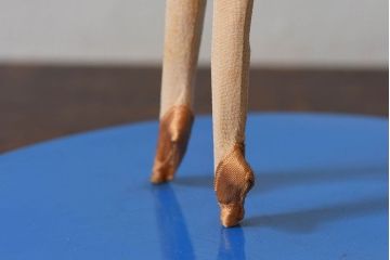 アンティーク雑貨　昭和レトロ　台座付き!ポーズ人形(文化人形、フランス人形)