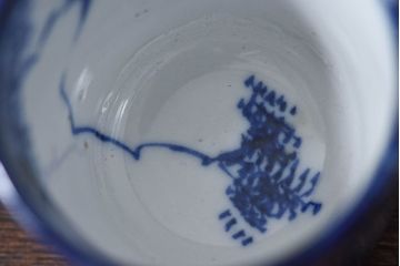 古民具・骨董　染付　雲龍文　湯呑