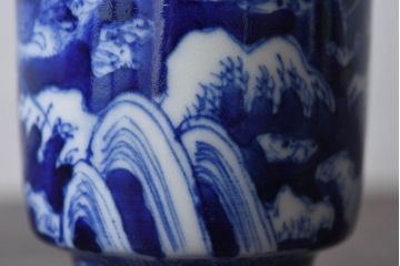 古民具・骨董　染付　雲龍文　湯呑