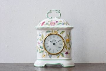 アンティーク雑貨　minton(ミントン)　Haddon Hall(ハドンホール)　置時計(マンテルクロック)(定価約2万2千円)