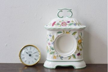 アンティーク雑貨　minton(ミントン)　Haddon Hall(ハドンホール)　置時計(マンテルクロック)(定価約2万2千円)