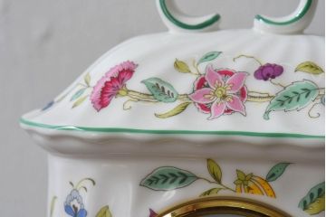 アンティーク雑貨　minton(ミントン)　Haddon Hall(ハドンホール)　置時計(マンテルクロック)(定価約2万2千円)