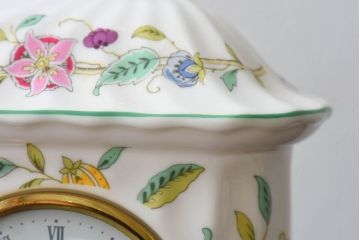 アンティーク雑貨　minton(ミントン)　Haddon Hall(ハドンホール)　置時計(マンテルクロック)(定価約2万2千円)