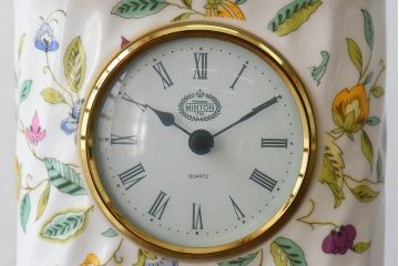 アンティーク雑貨　minton(ミントン)　Haddon Hall(ハドンホール)　置時計(マンテルクロック)(定価約2万2千円)
