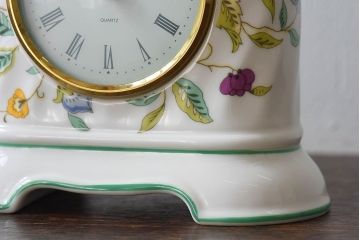 アンティーク雑貨　minton(ミントン)　Haddon Hall(ハドンホール)　置時計(マンテルクロック)(定価約2万2千円)