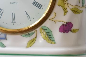 アンティーク雑貨　minton(ミントン)　Haddon Hall(ハドンホール)　置時計(マンテルクロック)(定価約2万2千円)