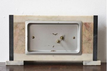 アンティーク雑貨　昭和レトロ　大理石　TOKYO CLOCK　置き時計