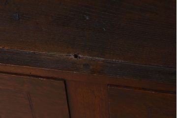 アンティーク家具　色ガラス入り!和製アンティーク　象嵌が施された大正ロマン香るブックケース(収納棚)