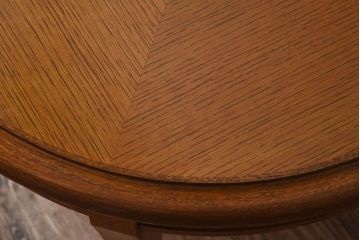 アンティーク雑貨　中古　天童木工　上品なラウンドテーブル(センターテーブル、コーヒーテーブル、サイドテーブル、丸テーブル、花台)(1)