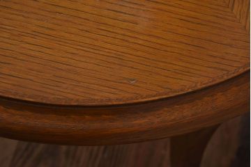 アンティーク雑貨　中古　天童木工　上品なラウンドテーブル(センターテーブル、コーヒーテーブル、サイドテーブル、丸テーブル、花台)(2)