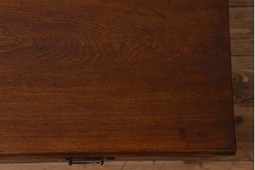 アンティーク家具　大正ロマン　栓材　透かし彫りが魅力的なローテーブル(文机、座卓、作業台)