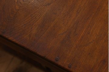 アンティーク家具　大正ロマン　栓材　透かし彫りが魅力的なローテーブル(文机、座卓、作業台)