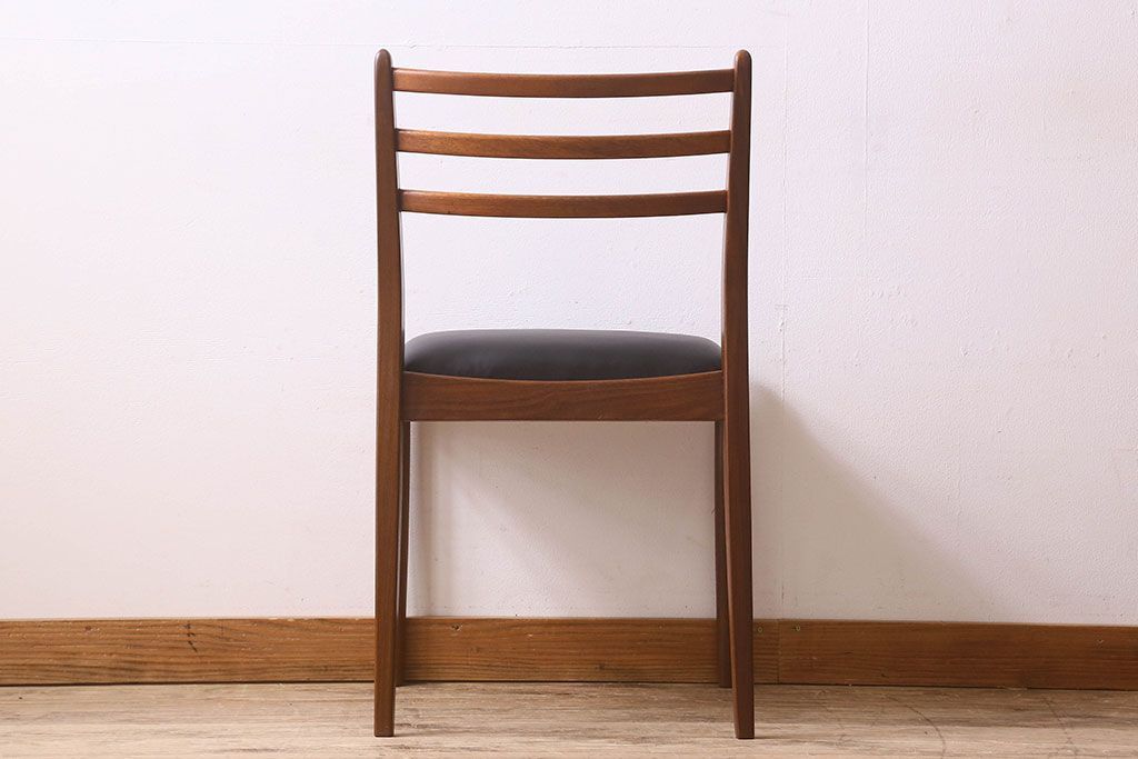 北欧家具　G-PLAN(ジープラン)　チーク材　 シックな色合いのチェア(椅子・ダイニングチェア・ワークチェア)(2)