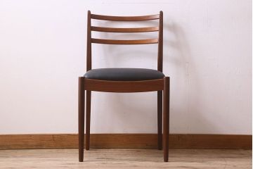 北欧家具　G-PLAN(ジープラン)　チーク材　 シックな色合いのチェア(椅子・ダイニングチェア・ワークチェア)(3)