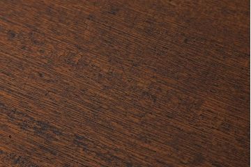 アンティーク雑貨　昭和レトロ　ラワン材　横長・薄型タイプの平机(コンソールテーブル、花台、飾り台)