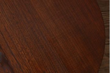 アンティーク家具　和製アンティーク　古い栓材製の丸型ちゃぶ台(ローテーブル、ラウンドテーブル、座卓、センターテーブル)