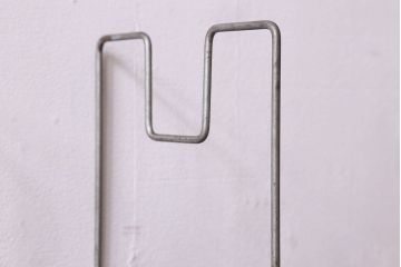 アンティーク雑貨　昭和レトロ　仕切りの金具が調節できる便利なブックスタンド(本立て)