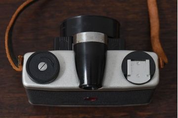 アンティーク雑貨　クラシックカメラ　ケース付き　富士フィルム　FUJIPET(フジペット)