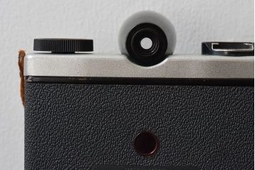 アンティーク雑貨　クラシックカメラ　ケース付き　富士フィルム　FUJIPET(フジペット)