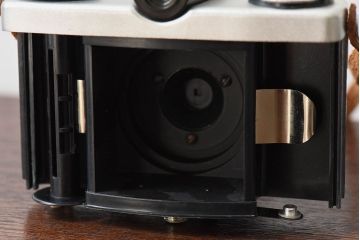 アンティーク雑貨　クラシックカメラ　ケース付き　富士フィルム　FUJIPET(フジペット)