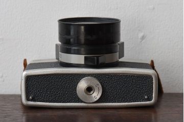 アンティーク雑貨　クラシックカメラ　ケース付き　富士フィルム　FUJIPET(フジペット)