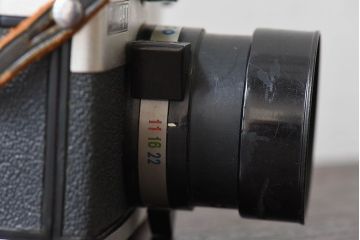 アンティーク雑貨　クラシックカメラ　ケース付き　富士フィルム　FUJIPET(フジペット)
