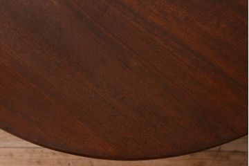 アンティーク家具　和製アンティーク　便利な折り畳み式の丸ちゃぶ台(座卓、ローテーブル、折り畳みテーブル)