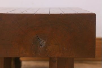 アンティーク雑貨　古民芸　欅材のみで作られた重厚な将棋盤(花台、飾り台)