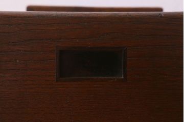 アンティーク雑貨　和製アンティーク　ケヤキ材のみで作られた上質な煙草盆(木製火鉢、植木鉢)