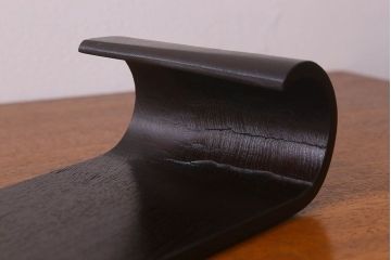 アンティーク雑貨　古民具　和モダンな空間に良く合うケヤキ材製の巻き花台(飾り台)(1)