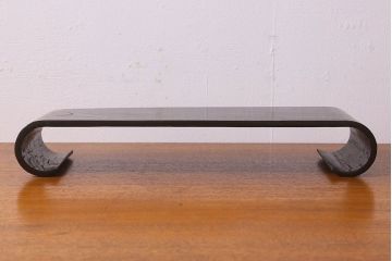 アンティーク雑貨　古民具　和モダンな空間に良く合うケヤキ材製の巻き花台(飾り台)(2)