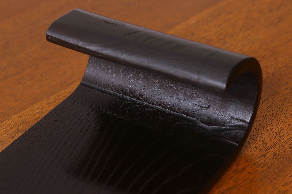 アンティーク雑貨　古民具　和モダンな空間に良く合うケヤキ材製の巻き花台(飾り台)(2)