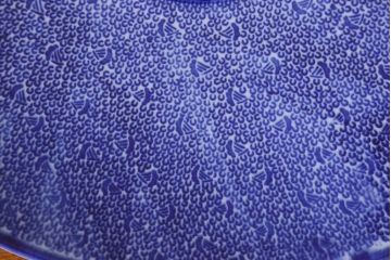 アンティーク雑貨　明治期　微塵唐草　一尺二寸　アンティーク大皿(和食器)