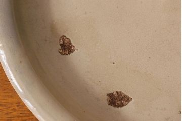 アンティーク雑貨　明治大正期　益子焼　アンティーク石皿(和食器)(1)