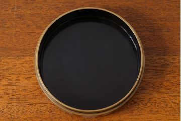 アンティーク雑貨　明治期　松竹梅鶴亀図　木製時代箱・蒔絵(小物収納箱、茶道具)
