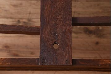 アンティーク家具　イギリスアンティーク　オーク材　シックなドローリーフテーブル(エクステンションテーブル、ダイニングテ  ーブル)