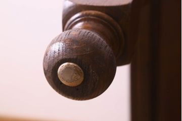 アンティーク家具　イギリスアンティーク　オーク材　シックなドローリーフテーブル(エクステンションテーブル、ダイニングテ  ーブル)