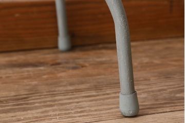 アンティーク雑貨　ペイント家具　木の質感がオリーブグリーンカラーに良く合う花台(飾り台、飾り棚、サイドテーブル)