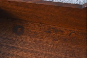 アンティーク家具　和製アンティーク　古い栓材の質感が味のあるブックシェルフ(本棚、飾り棚、ディスプレイラック、 ウッドシェルフ)