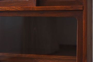 アンティーク家具　和製アンティーク　上手物!三方ケヤキ材の上質な茶箪笥(収納棚、茶棚、戸棚)