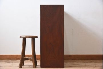 アンティーク家具　和製アンティーク　上手物!三方ケヤキ材の上質な茶箪笥(収納棚、茶棚、戸棚)