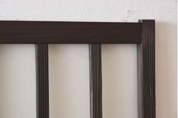 和製アンティーク　クリアガラス　すりガラス　モダンな雰囲気漂うガラス戸2枚セット(引き戸)です