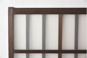 和製アンティーク　クリアガラス　すりガラス　モダンな雰囲気漂うガラス戸2枚セット(引き戸)です