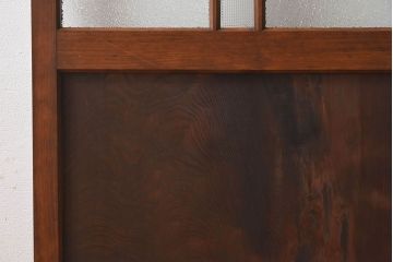 和製アンティーク　ダイヤガラス入りのレトロなガラス戸(引き戸)