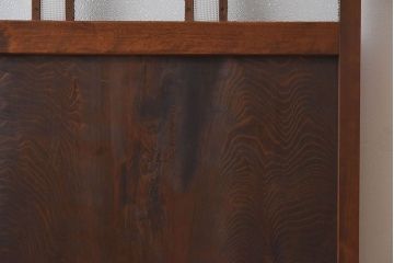 和製アンティーク　ダイヤガラス入りのレトロなガラス戸(引き戸)