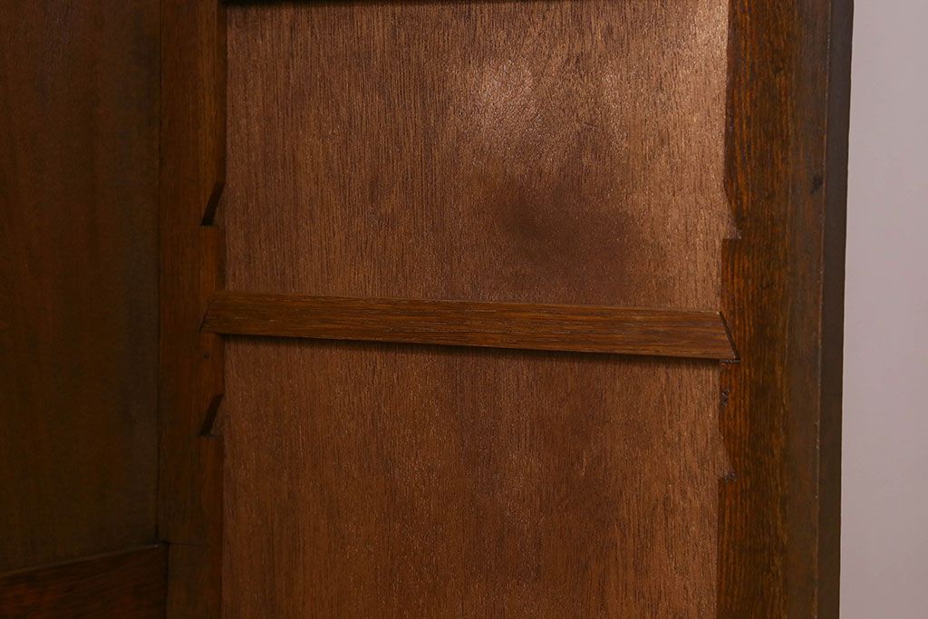 アンティーク家具　和製アンティーク　和モダンな雰囲気漂う大振りなブックケース(本箱、収納棚、戸棚、食器棚)