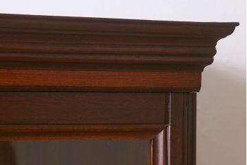 アンティーク家具　大正ロマン　前面栗材　上品なデザインのアンティークブックケース(本箱、収納棚、戸棚、食器棚)